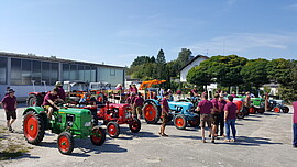 Banner Ausfahrt zum Oldtimertag Aidenbach