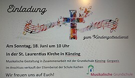 Banner Kindergottesdienst in Künzing