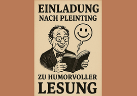 Banner Einladung nach Pleinting zu humorvoller Lesung