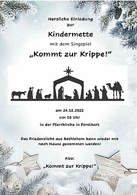 Banner Kindermette mit Singspiel