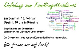 Banner Familiengottesdienst in Künzing
