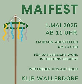 Banner Maifest am 01.05.2025 KLJB Wallerdorf