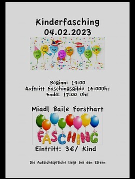 Banner Kinderfasching