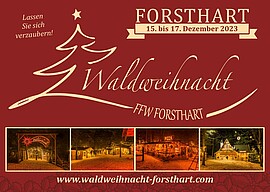 Banner Waldweihnacht Forsthart