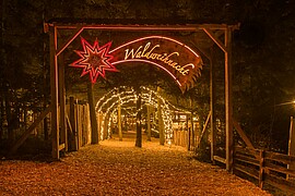 Banner Waldweihnacht Forsthart, Weihnachtsmarkt