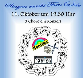 Banner Benefizkonzert "Singen macht Freu(n)de"