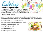 Logo Einladung zum Kindergottesdienst