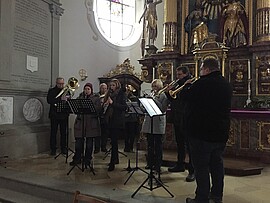 Banner Adventskonzert mit verschiedenen Gruppen